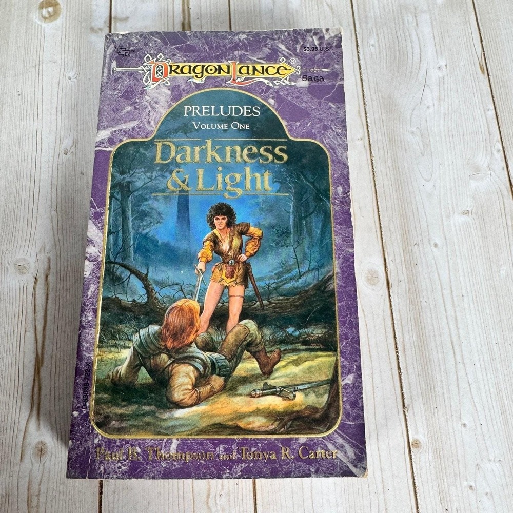 Darkness & Light Thompson Carter 1989 1st Printing Signed Fantasy TSR